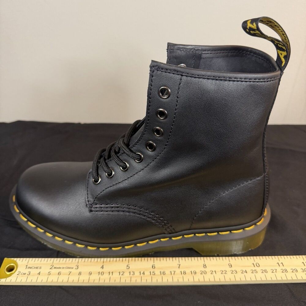 NWB Dr Martens 1460 Softy T Leather Lace Up Boots Black Men 8 Women 9 - Picture 12 of 12